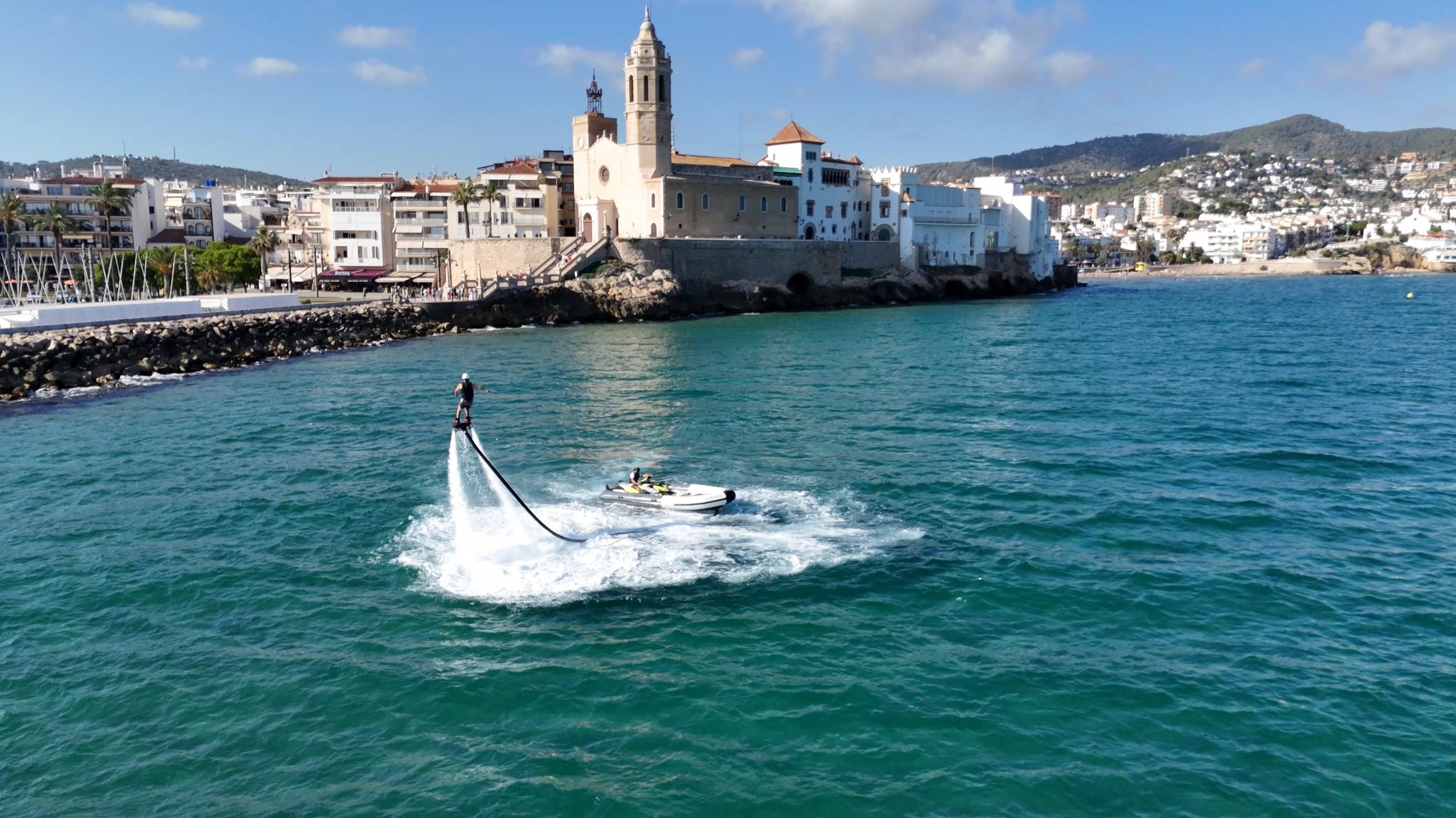 Sitges Flyboard Experience: Adrenalin auf dem Wasser