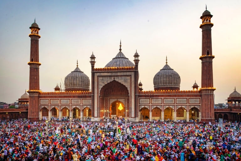 Old Delhi Half-Day Walking Tour with Car Transfers Option 1: Pick-up & drop-off from New Delhi/Delhi Airport