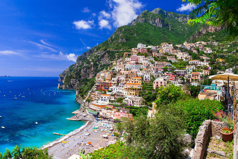 Desde Nápoles: Tour en barco por Sorrento, Positano y la Costa Amalfitana