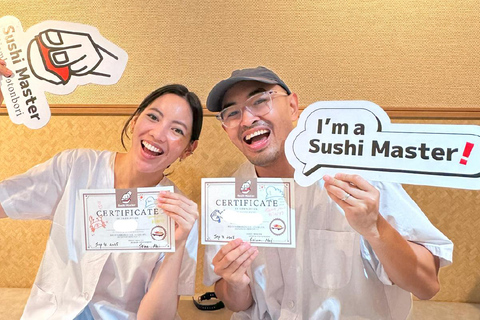 Osaka: Sushi Making in Spacious Studio with Certificate 10/1～Sushi Roll Making Experience