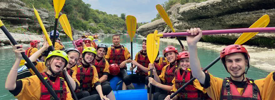 Saranda : circuit en 4x4 à Permet, rafting et thermes