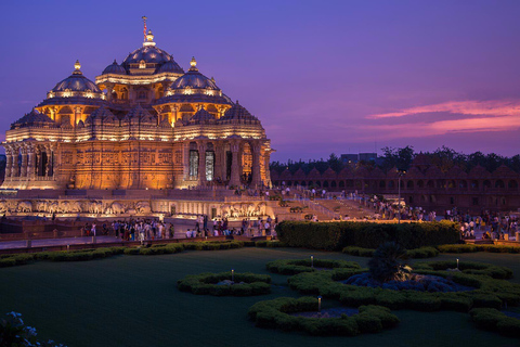 Akshardham Temple Tour Exhibition, Light & Water Show by Car Temple Tour without Water and Light and Sound Show.