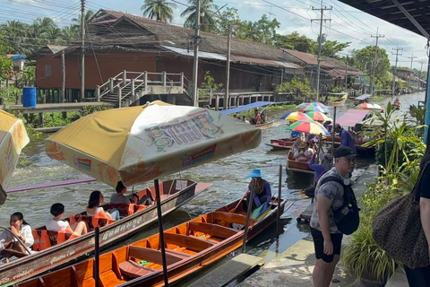 Damnoen Saduak&Maeklong Private Tour｜Hotel Pickup｜BoatOption Damnoen Saduak Private Tour with Row Boat｜No Pickup