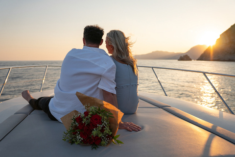 Positano: experiência privada de barco ao pôr do sol