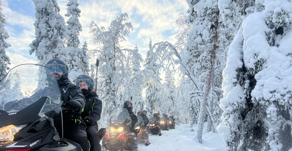 Levi: Snowy Forest Snowmobile Safari with Private Trails