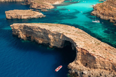 Malta: Passeio de barco privado a Comino, Lagoa Azul e GozoPasseio de barco privado de 2 horas