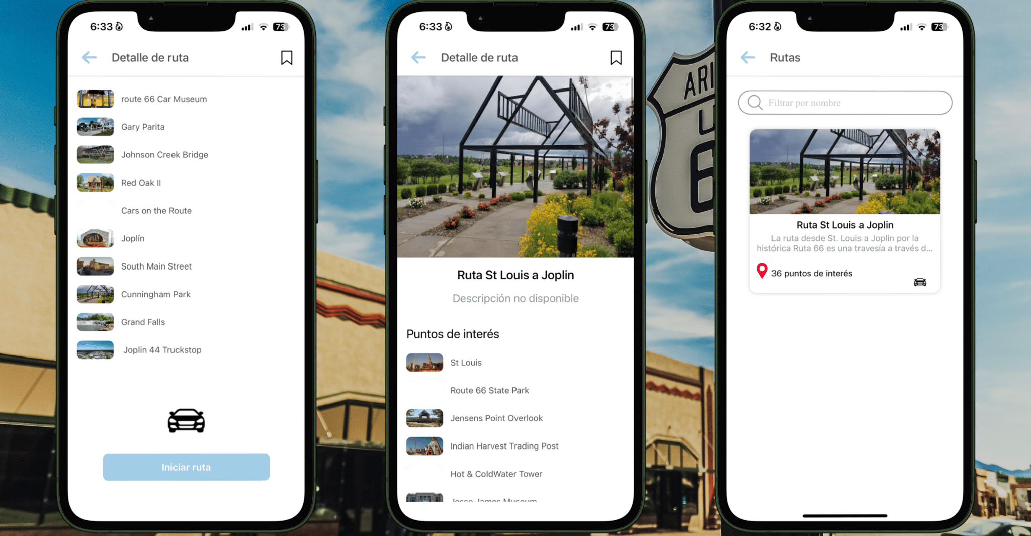App per auto-guida 66 Road St. Louis a Joplin - Housity