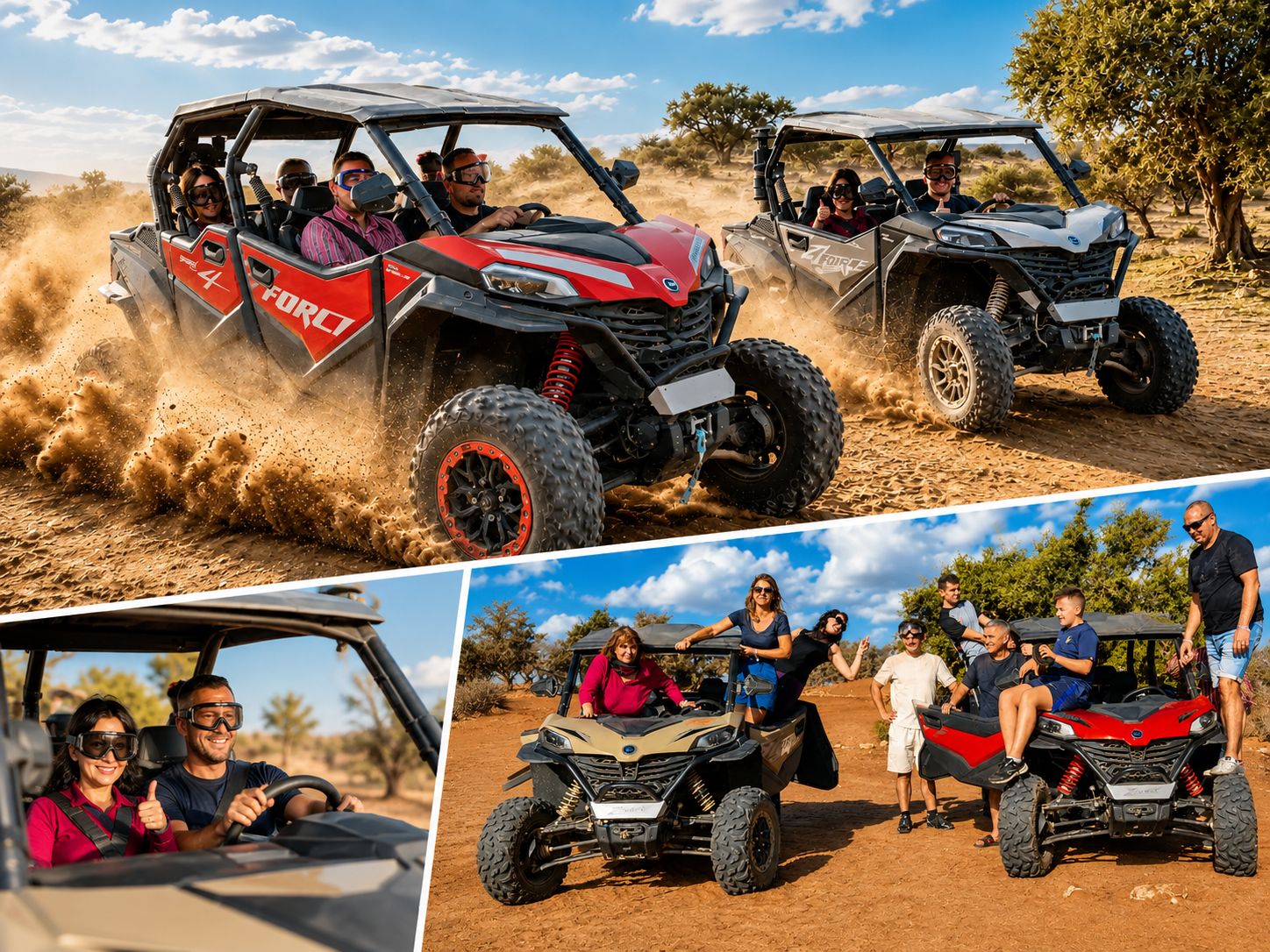 Agadir: Familiensafari im 4-Sitzer-Buggy durch den Wald
