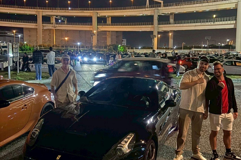 tokyo:Daikoku PA JDM Car Meeting by Ferrari/Maserati/VIP VanTokio: Wycieczka samochodowa Daikoku PA w Ferrari California