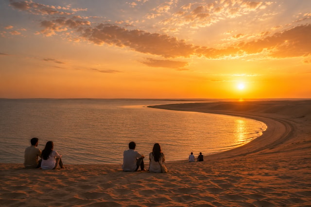 Doha :Sonnenaufgang/ Sonnenuntergang Wüstensafari Kamelritt & Sandboarding