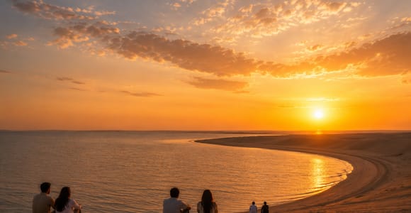 Doha :Sunrise/ Sunset Desert Safari CamelRide & Sandboarding