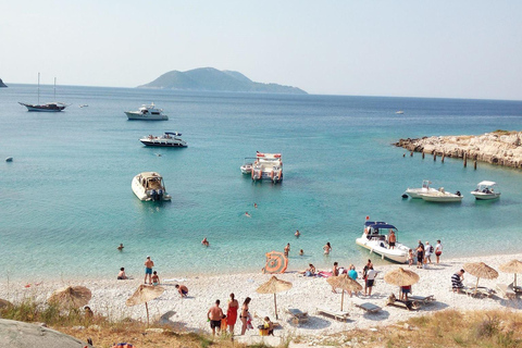 Tirana/Golem: Sazan Island, Ali Cave & Beach by Speedboat Pick up From Tirana