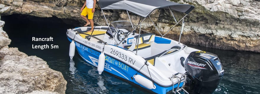 Au départ de Rovinj : Excursion en bateau à moteur dans les grottes marines et sur l'île de Sandy Levan