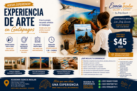 Create Your Own Artwork in Puerto Ayora, Galápagos Islands Create your own artwork in Puerto Ayora, Galápagos Islands