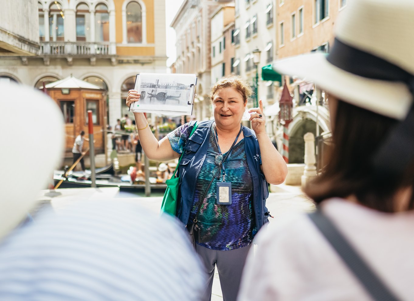 Venedig: Gondoltur på Canal Grande med app-kommentarer