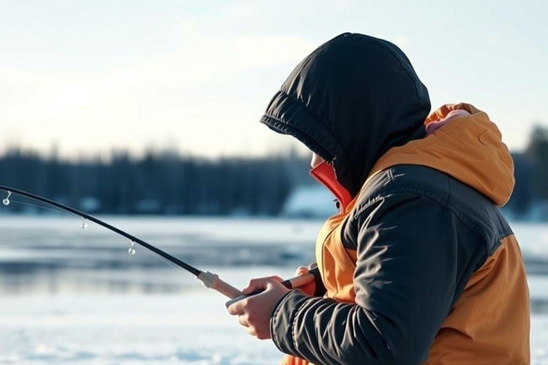 Ice Fishing Adventure in Levi with Salmon Soup