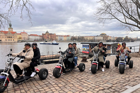 Grand City Tour on Electric Trike in Prague - Live Guided 1.5 Hour : 2 persons on 1 Trike