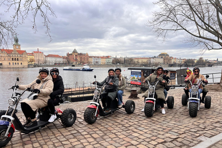 Grand City Tour on Electric Trike in Prague - Live Guided 1.5 Hour : 2 persons on 1 Trike