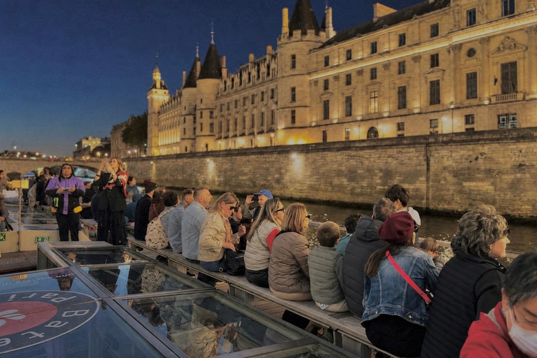 Paris: Illuminated Seine Night Cruise from the Eiffel Tower Paris: Illuminated Seine River Night Cruise & Free Postcard