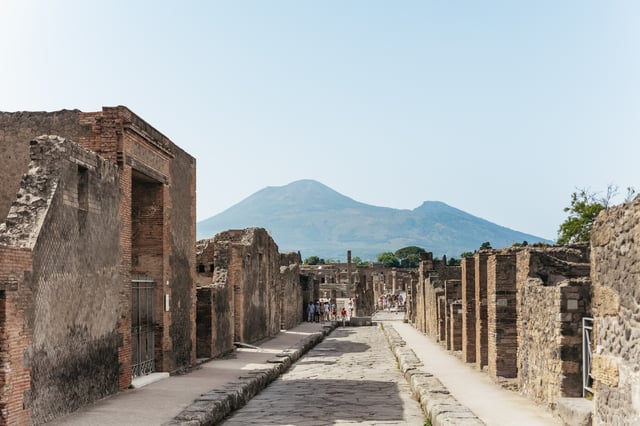 Da Roma: Escursione di un giorno a Pompei e al Vesuvio con pranzo