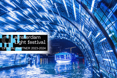 Amsterdam: Luxe Light Festival Cruise met Optionele DrankjesGedeelde Light Festival rondvaart zonder drankjes