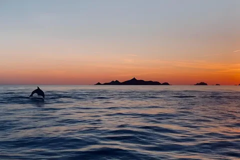 Ajaccio : Sunset seascape at the Sanguinaires