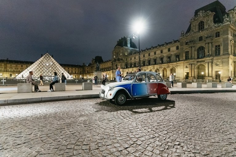 Discover Paris by Night in a Vintage Car with a Local 2-Hour Tour with Champagne