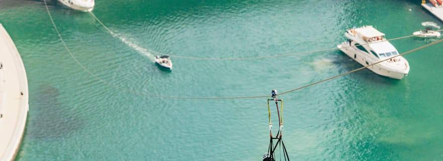Dubaï : Tyrolienne au-dessus de la marina avec photos et vidéo