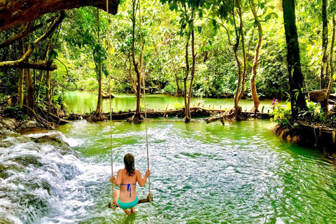 Luang Prabang Mountain Trek to Kuang Si Waterfall with Lunch