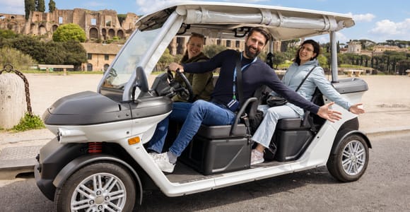 Rome: Private Golf Cart Tour with Local Driver