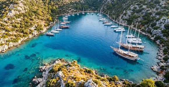 Fethiye Kekova Return: 6-Night Premium Gulet Cruise with A/C