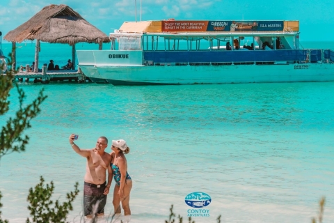 Cancun ou Riviera Maya : journée aux islas Contoy et MujeresVisite depuis le sud de la Riviera Maya
