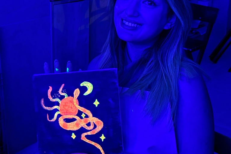 Antalya: Neon Painting Workshop - Art That Glows in the Dark