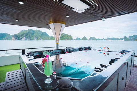 Au départ de Hanoi : excursion d&#039;une journée dans la baie d&#039;Halong avec croisière 5 étoiles