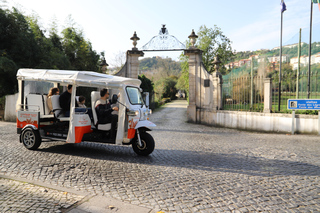 Coimbra: TukTuk Adventure. Local and multilingual host. Hotel pickup.