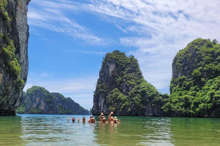 Ha Long Bay Luxury Day Cruise: Caves, Island & Sunset Escape Private Tour Guide & Shared Car Transfer & Shared Cruise