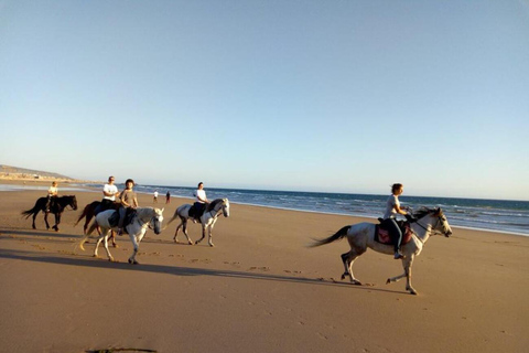 Agadir/ Taghazout: 2 Horas de Paseo a Caballo por la PlayaPaseo a caballo por Taghazout