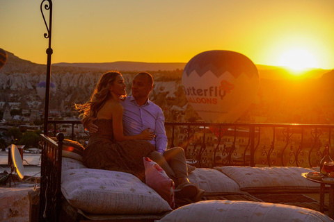 Cappadocia: Terrace Photo Spot With Balloon Flight View Basic Photography