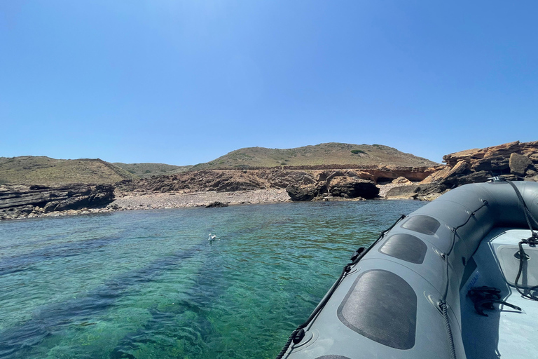 Fornells : Excursion en bateau vers les criques et les plages avec plongée en apnée