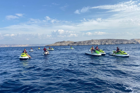 Marseille: Jet ski tours from Châteauneuf-les-Martigues Option 4: 3-hour hike – L'Escapade, Marseille & Côte Bleue