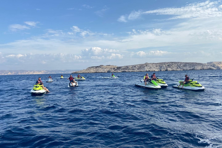 Marseille: Jet ski tours from Châteauneuf-les-Martigues Option 4: 3-hour hike – L'Escapade, Marseille & Côte Bleue