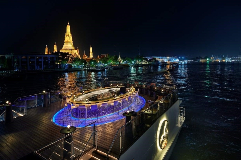Bangkok: Rejs po rzece Szafran Chao Phraya z kolacją