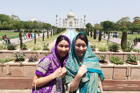 Delhi: Taj Mahal, wycieczka samochodem do centrum ratowania słoni i niedźwiedziTylko wycieczka z przewodnikiem - bez samochodu, biletów wstępu i posiłków