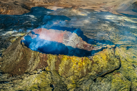 Från Reykjavik: Helikoptertur i det nya vulkaniska området