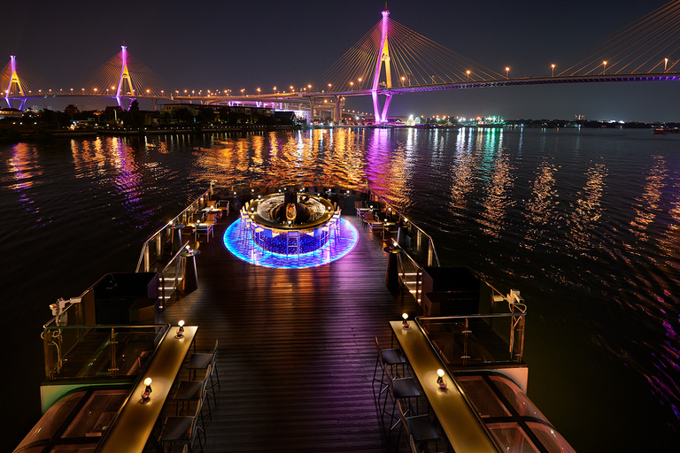 Bangkok: Crucero con cena por el río Chao Phraya azafrán