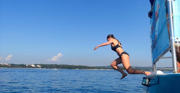 Funtana: Limski-Kanal-Bootstour zur Piratenhöhle mit Schnorcheln