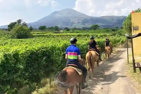 Da Pompei: Tour a cavallo del Vesuvio