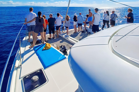Atlantic Festival Funchal: Firework View from a Luxury Catamaran with Drink Atlantic Festival Funchal: Firework view from a luxury catamaran with a drink