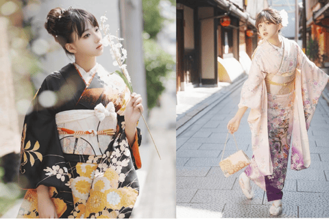 Kioto: 1 Día: Experiencia de Alquiler de Kimonos Tradicionales Japoneses