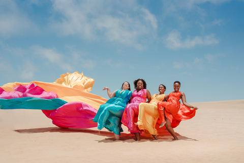 Swakopmund: Flying Dress Photoshoot Adventure in Swakopmund